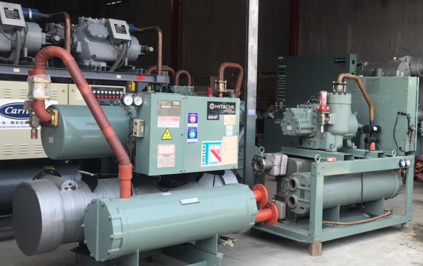 Máy Chiller Làm Lạnh Nước Giải Nhiệt Nước