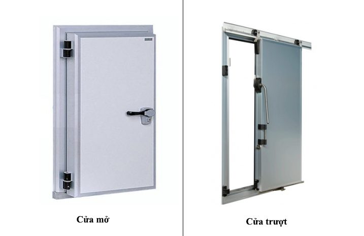 Thiết Kế, Lắp Ráp Cửa Kho đông Lạnh Bản Lề Và Mở Trượt